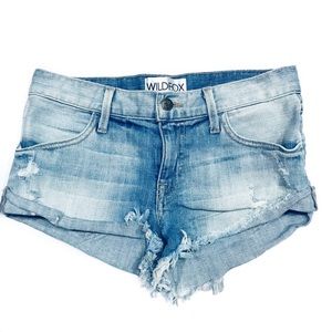 Wildfox jean cut off shorts